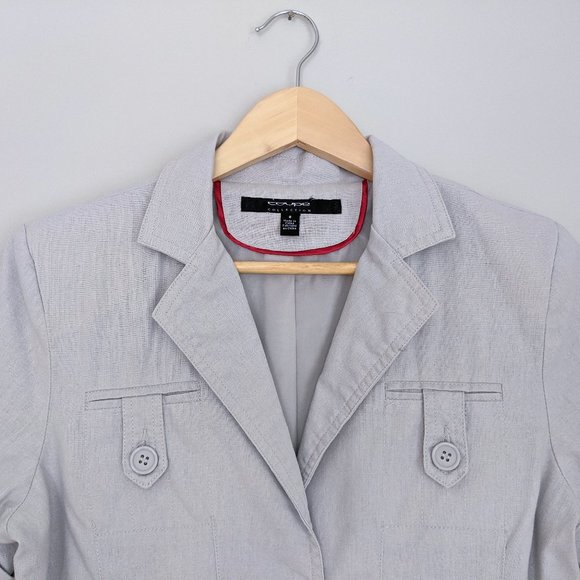 Coupe Collection Linen Cotton Short Sleeve Blazer - Picture 5 of 7